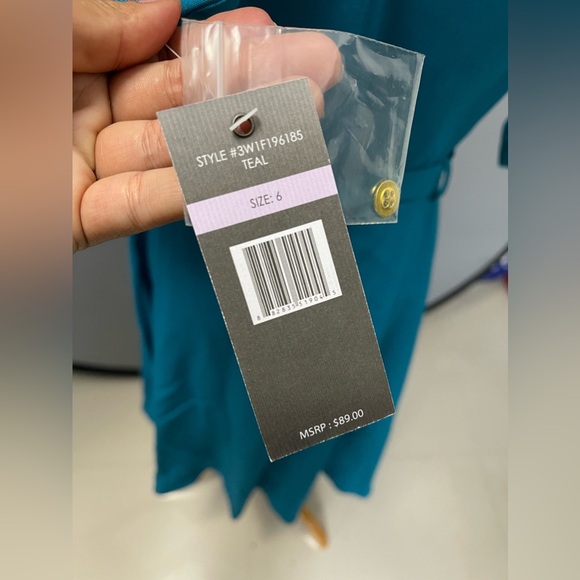 Turquoise Shirt Dress - Picture 3 of 3